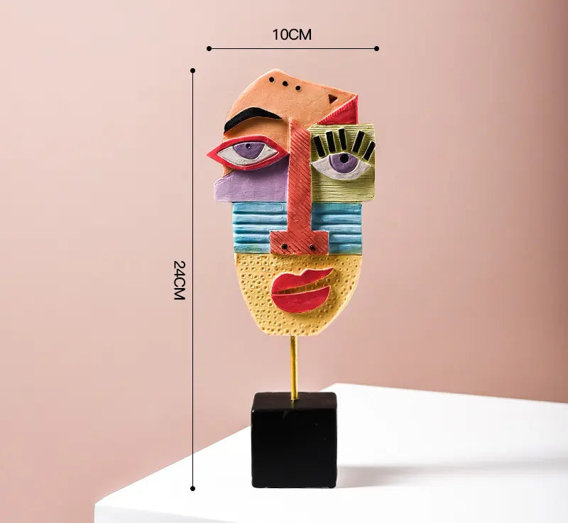 Modern Man Resin Art Table Accent